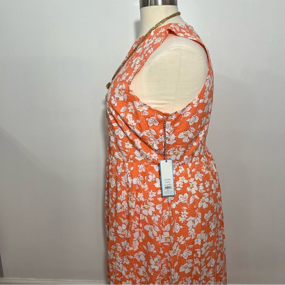 NWT Draper James Peach Sleeveless Cottagecore High/Low Maxi Dress - XXL - Picture 9 of 15